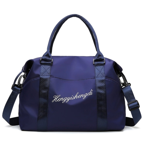 Dam handväska för korta resor Portabel Lätt resväska med stor kapacitet Blue