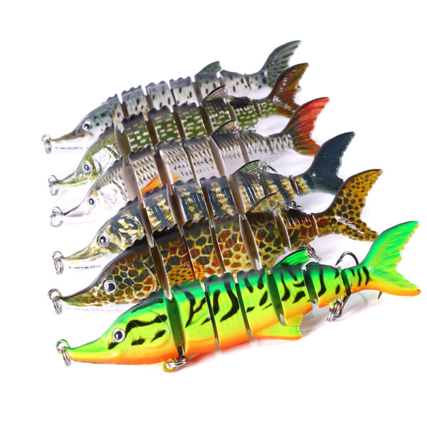 Fiskebeten Lure Multi-Section Fish Bionic 11cm16g Multi-Section Lure 3#