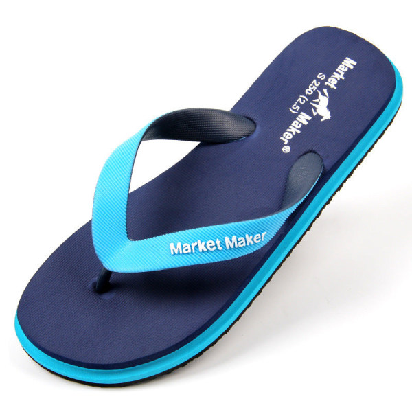 Hem utomhus flip flops för män som bär sandaler Green 39-40