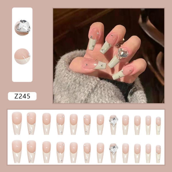 False Nails Fake Art DIY Finger Cover Internet Celebrity Finished elegant Avtagbar Z260