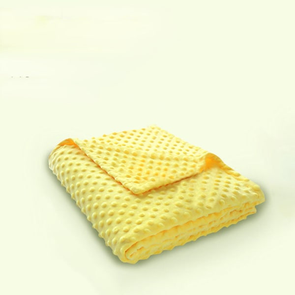 Mjuk komfortfilt Baby Luftbart cover Barn Baby Sommar Liten Quilt Quilt Lemon yellow 75*110cm