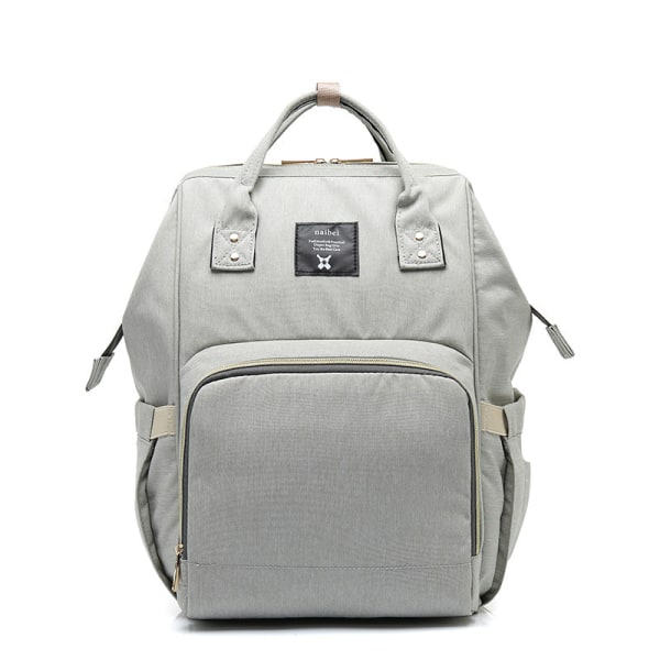 Mommy Bag Skötväska Multifunktionell axelväska med stor kapacitet Ryggsäck Light gray