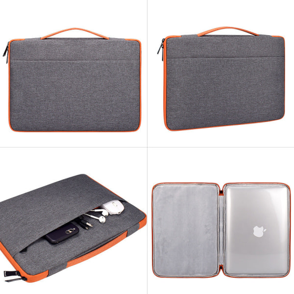 Case för 11 12 13 14 15 17 tum för MacBook Huawei Surface datorväska No0No04 Dark gray 11.6-12.5inchinch