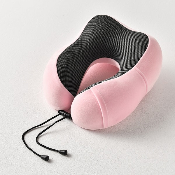 Mjuk bekväm resekudde Memory Foam kan lagra U-formad kudde Siesta nackkudde Pink neck pillow buggy bag