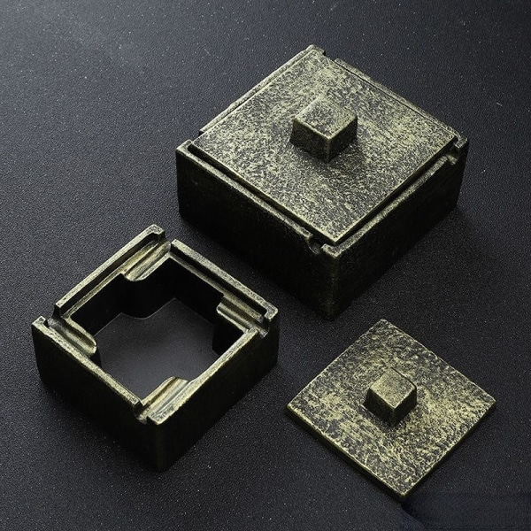 Hem Askfat Vardagsrum Cement Square Hem Vardagsrum Lock Enkel Nordic Ins Black Square small with lid