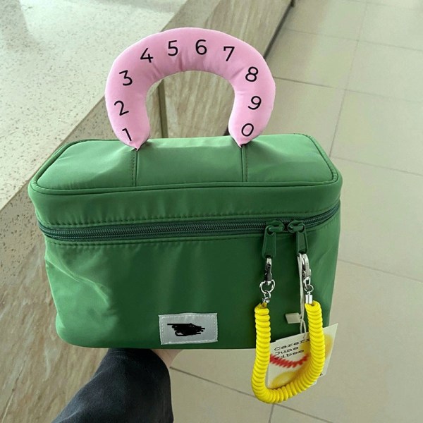 Dam Handväska Buggy Bag Nylon Vattentät Bärbar Väska Stor kapacitet väska Green