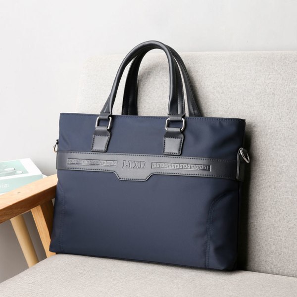 Midjeväska Män kvinnor Fanny Midjeväska Business Office Portfölj Mode Shoulder Casual Messenger Blue (large) handbag)