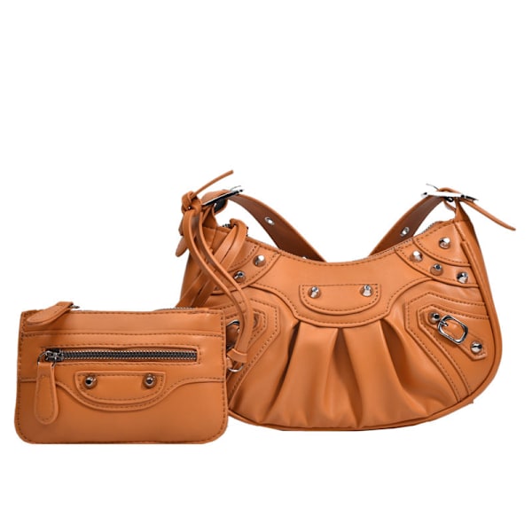 Lady Dam handväska Summer Ins Special-Interest One Shoulder Underarm Bag väska Brown