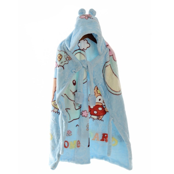 Mjuk komfortfilt Baby Outing mantel Polyester Fiber Mjuk mantel Outing Tecknad Hooded Cloak Cover 大红草莓蛋糕 100*110cm
