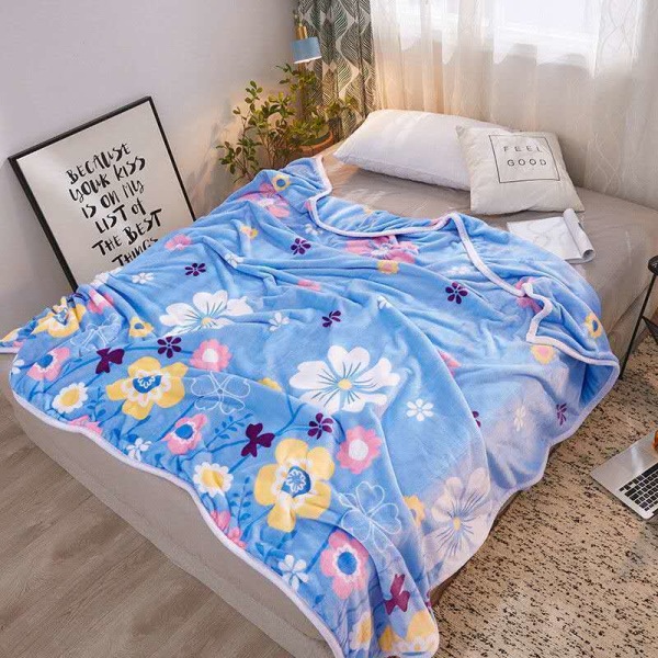 Mjuk komfortfilt Sommarsabelpälslakan Fleece Crystal Velvet Nap Quilt Secret Garden 180*200cm