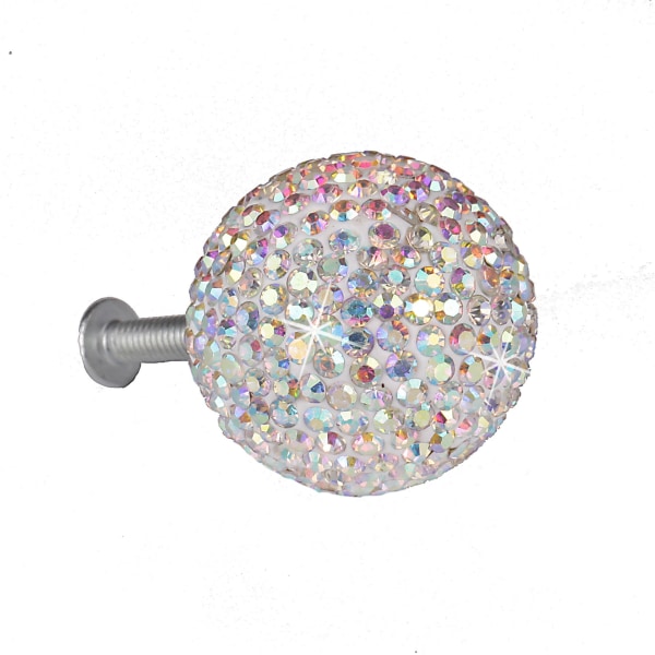Dörrhandtag 4st 30mm Kristall Diamant Skåp Garderob Låda Diamant AB Color
