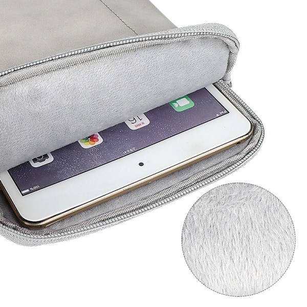 Case för 11 12 13 14 15 17 tum för MacBook Huawei Surface datorväska No058 Light gray 7.9-8inch Universal