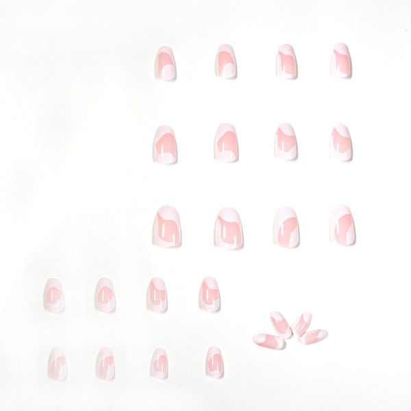 False Nails Fake Art DIY Finger Cover Simple Series White Avtagbar Finished Temperament JP1221