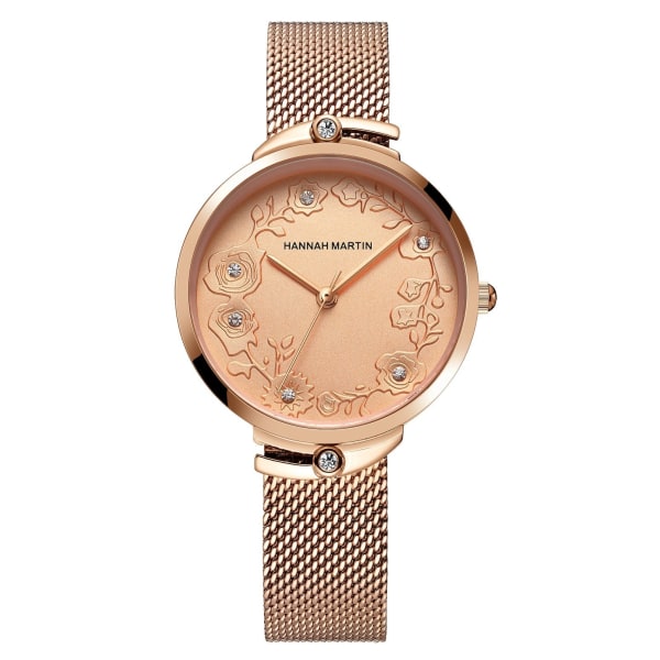 Classic Women's Business elegant Watch Quartz Waterproof Watch Rose Gold