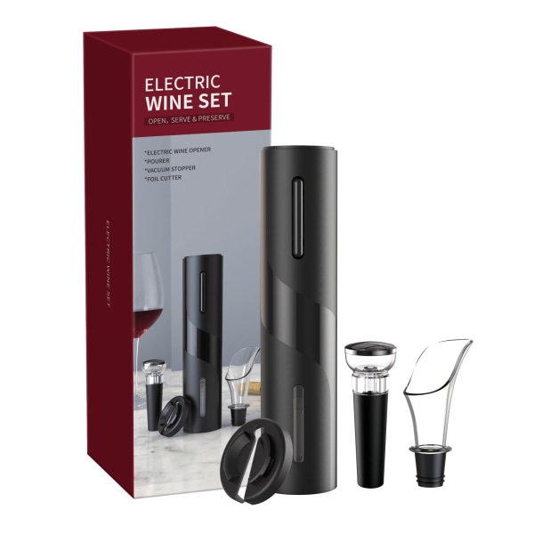 Vinflasköppnare Quality Stainless Steel 4-i-1 El- set G [rechargeable-abs]]