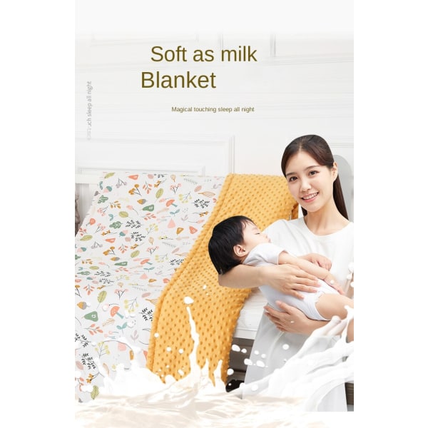 Mjuk komfort filt Baby Soothing Beanie Airable Cover Cover Quilt Summer Light Blue 75*110cm