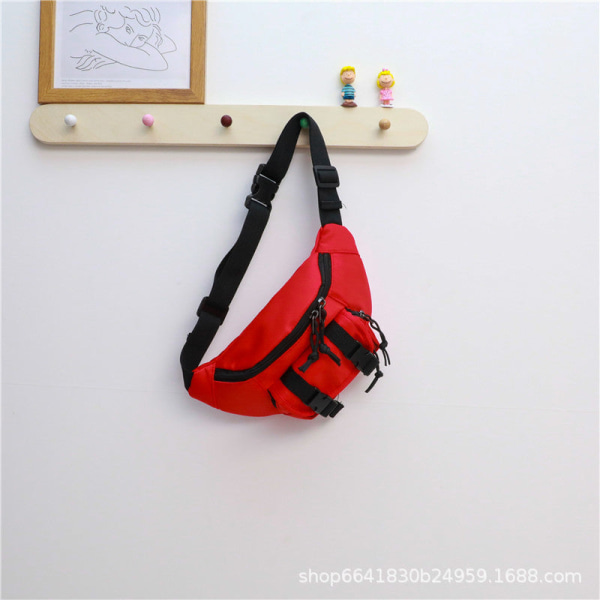 Student Barn Ryggsäck Toddler Skolväska Stilig Messenger Bag Västerländsk stil liten bröstväska Mode Red