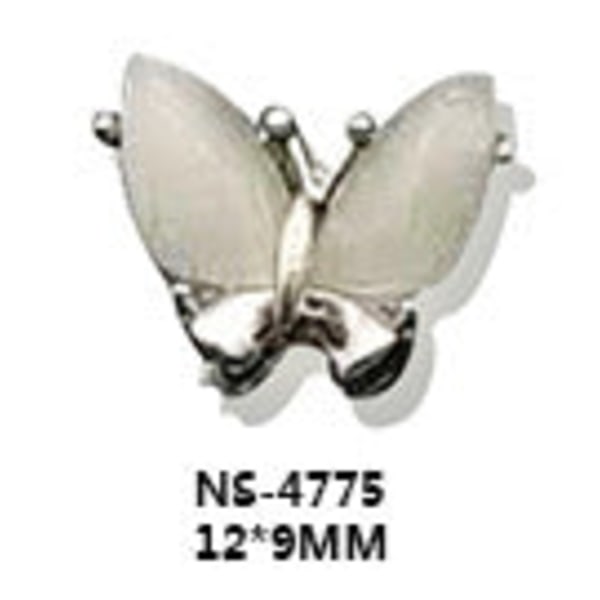 Nail Art Japansk stil tredimensionell fjärilslegering prydnad Opal Pearl NS-4775