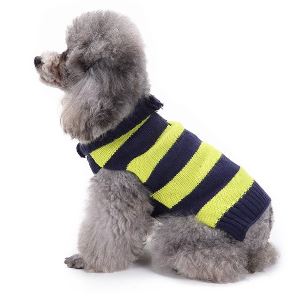 Hundkattkläder Golden Retriever Big Dog Sweater Yellow L