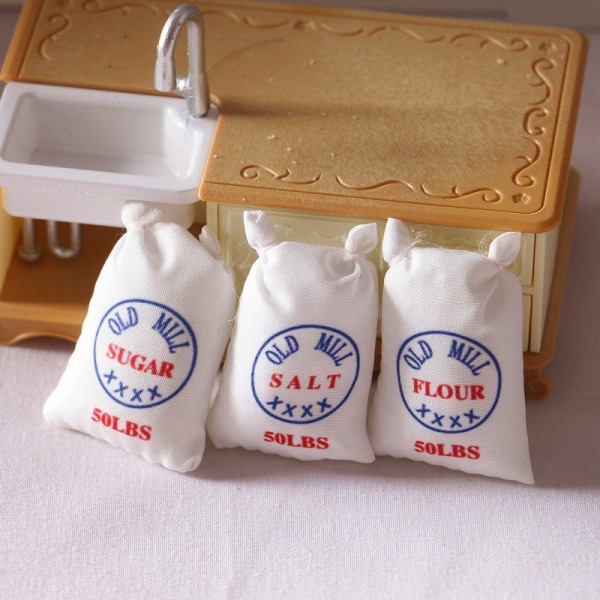 Micro Miniature Furniture Tiny Small-scale Toy Doll House DIY Decora Mini Flour Bag FLOUR