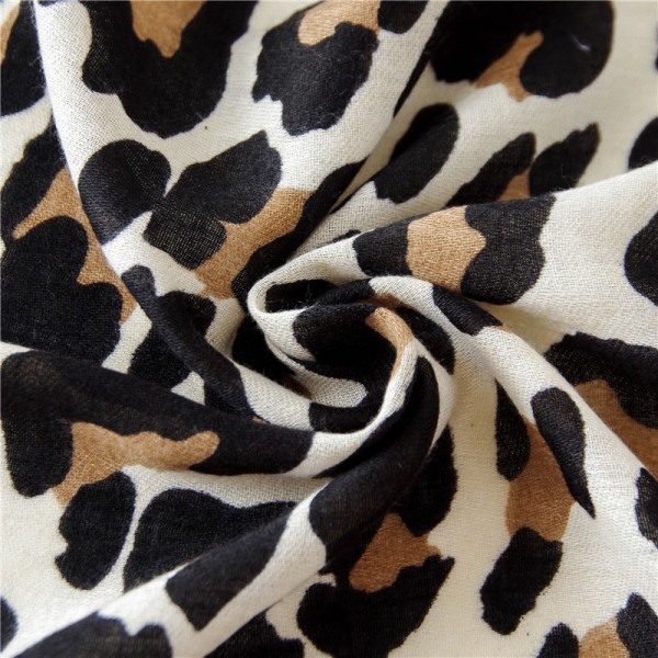 Komfort Damscarf Sjal 2022 vår och höst print Lång Rosa Casual Gray leopard 180*90