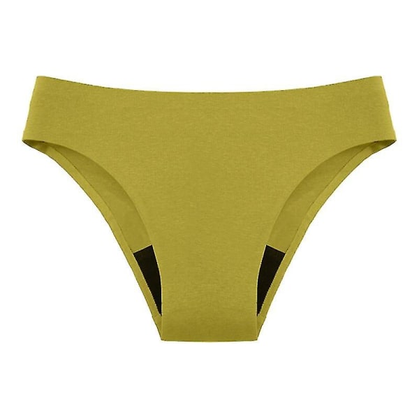 Sömlösa badkläder för tjejer Menstruationstrosor 4-lagers Läcksäker Sexig Leopa light green M