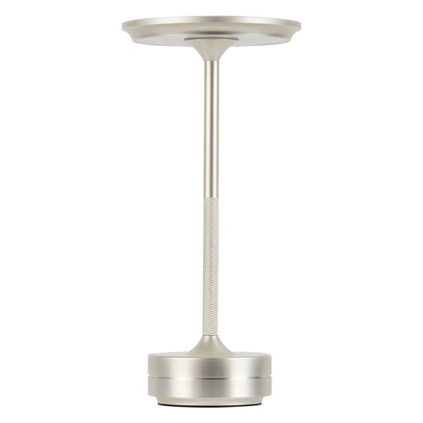 Sladdlös bordslampa Dimbar och uppladdningsbar vattentät bordslampa, met sliver