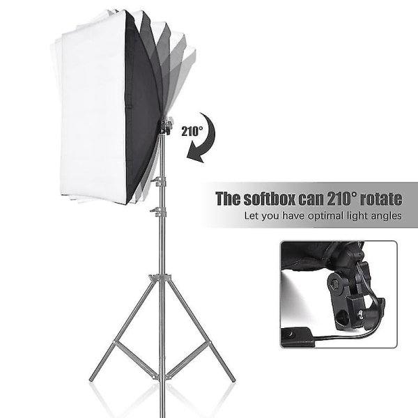Studiofotograferingsljussats Softbox- set med 50x70 cm S