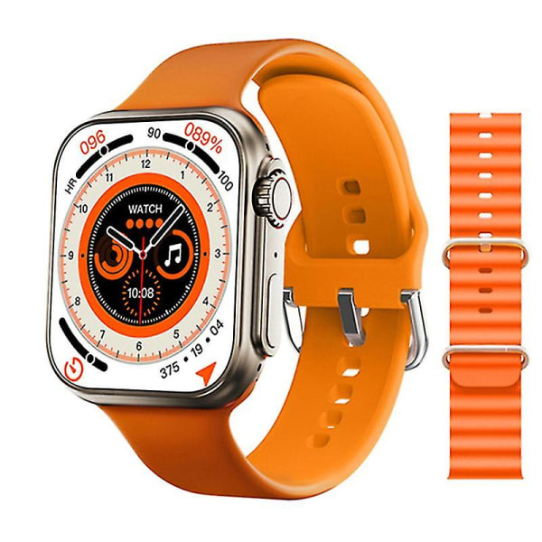 2023 49 mm Smartwatch Ultra Men Dam Smart Watch Bluetooth Call Orange Ocstrap