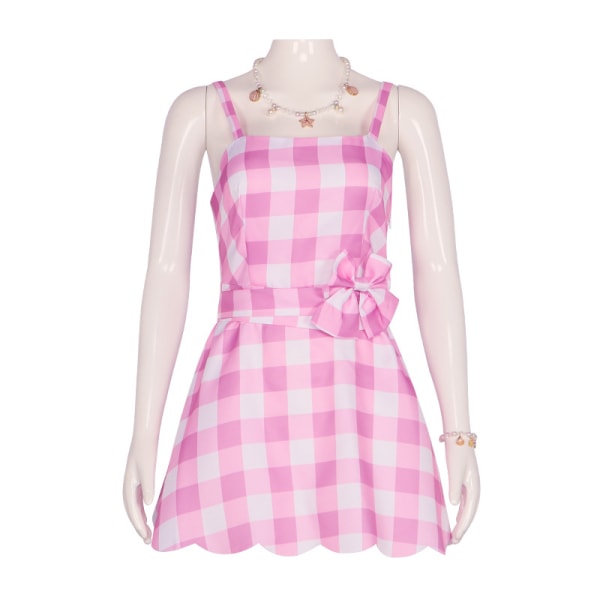 Barbie-rosa klänning Kostym Fest Cosplay Halloween Scen Kostym XS