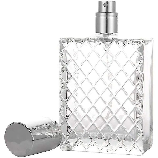 100 ml tom påfyllningsbar parfym genomskinlig sprayflaska för spridare av glas