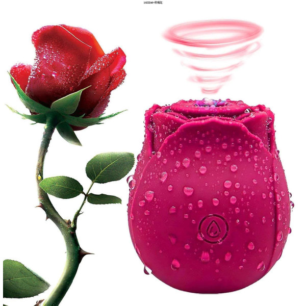 2024 Rose For Women Mini Massager Stress Relief 10 Modes Pdk Red