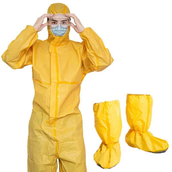 Industrial Safety Workwear Svavelsyrasprayfärg , förbättrad kemikaliedräkt + Cover XL