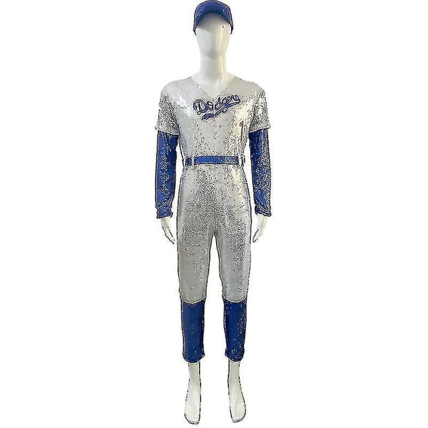 Vuxna Cosplay Bodysuit Rocketman Elton John Costume Baseball Un L