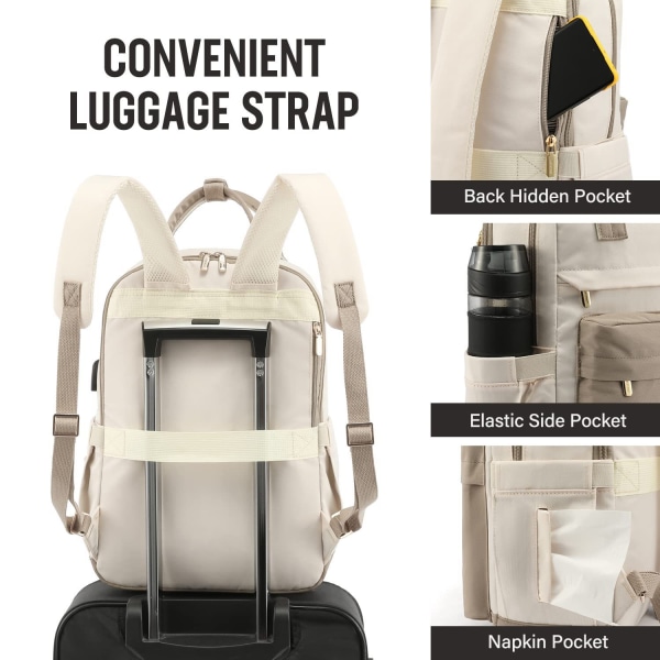 Stor reseryggsäck för kvinnor män Flygbolagsgodkänd gymryggsäck