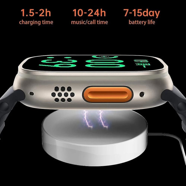 2023 49 mm Smartwatch Ultra Men Dam Smart Watch Bluetooth Call Orange