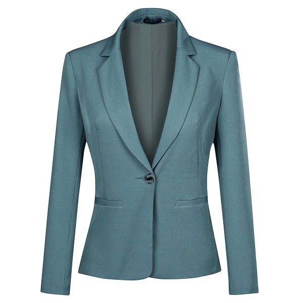 Yunclos Womens Business Work For Office Slim Fit Blazer And Byx Green L