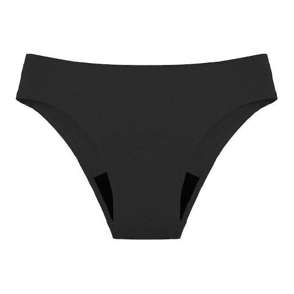 Sömlösa badkläder för tjejer Menstruationstrosor 4-lagers Läcksäker Sexig Leopa black M