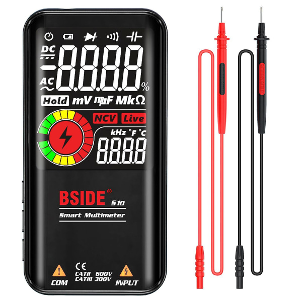 Bside S10 Intelligent 9999 Counts Multimeter digital LCD-skärm