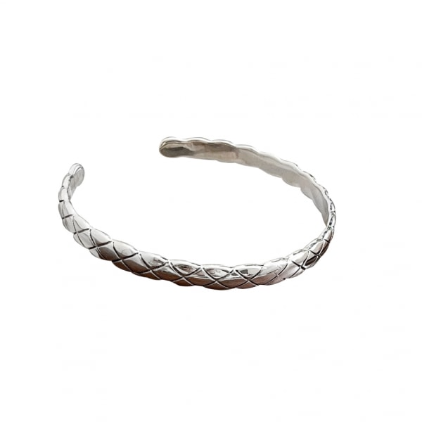 S925 sterling silver Xiaoxangfeng öppet armband, Inklusive Låda Silver