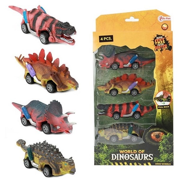 Leksaker Leksaksbilar Bilar Cars World of Dinosaurs 4-Pack Dinos