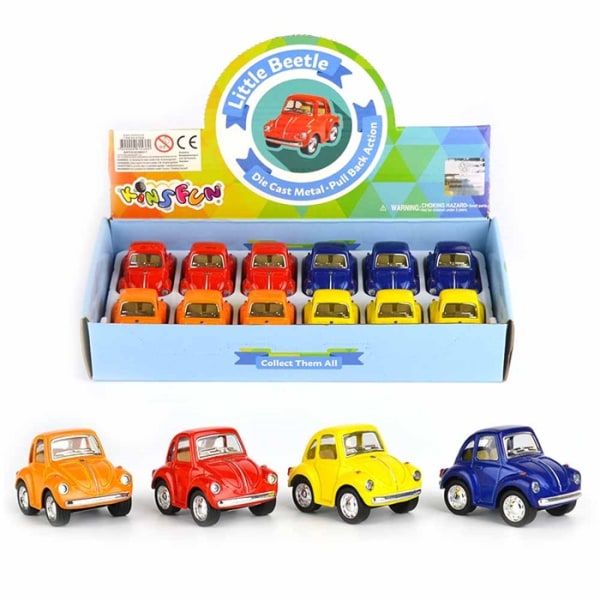 Leksaksbilar Cars Bilar Mini Beetle pullback 61536 Välj färg Röd
