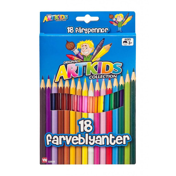 VN Leksaker Artkids Pyssel pennor - 18st Färgpennor / Färger