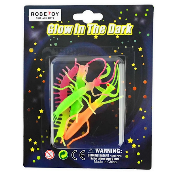 Leksaker 41966 INSEKTER GLOW IN THE DARK Självlysande 4pcs
