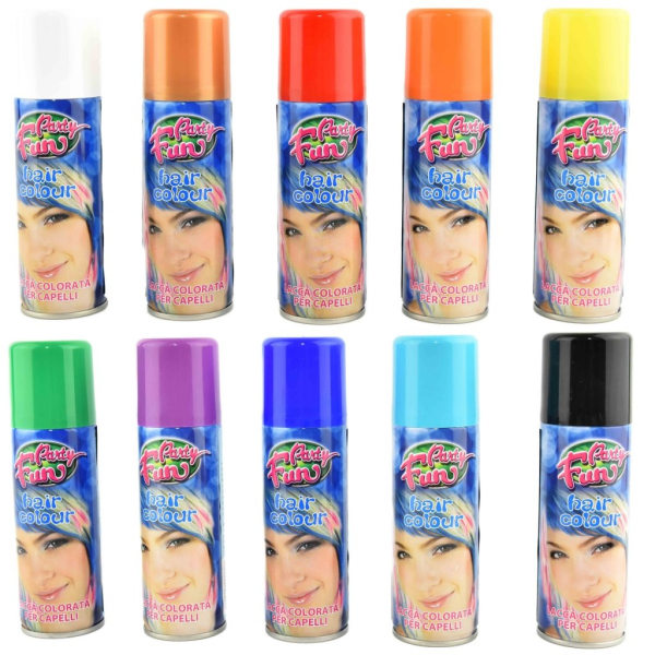 Party Kalas 32301 Make Up Hårspray Hairspray color färg 125ml Vä 10.Svart