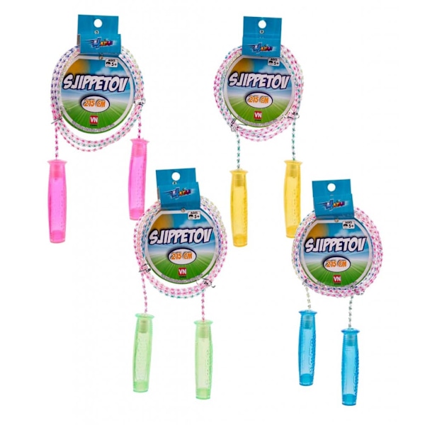 Leksaker VN 23484 Hopprep Jumping Rope Transparent 215cm Välj Fä 2.Grön