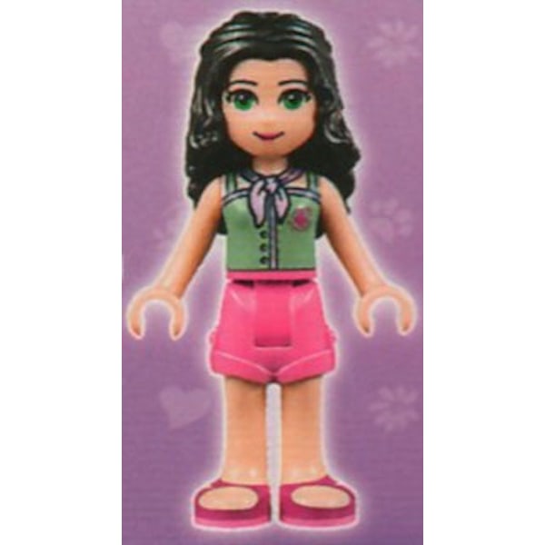 Lego Friends - Emma, Dark Pink Shorts, Sand Green Top LF21-18