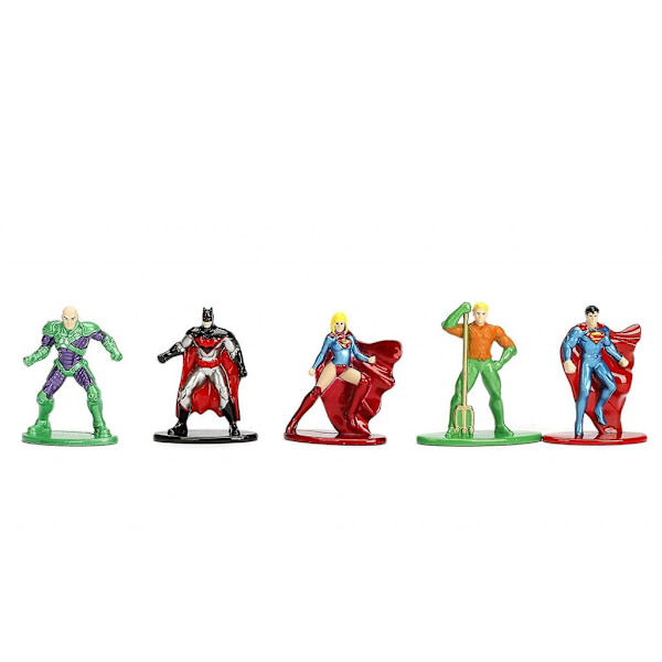 Leksaker Figurer Nanofigurer metall DC Superman mfl 5-Pack rest
