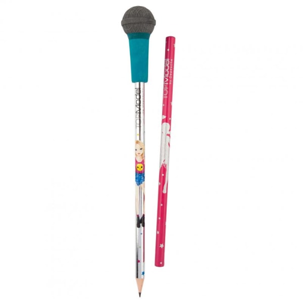 Top Model Pyssel Penna pennor med Mikrofonsuddgummi Välj 1. Rosa Mic
