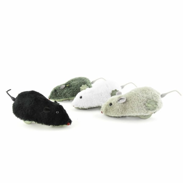 Leksaker 60535 Wind Up Mouse Självgående mus 9cm Välj Färg 3.Vit